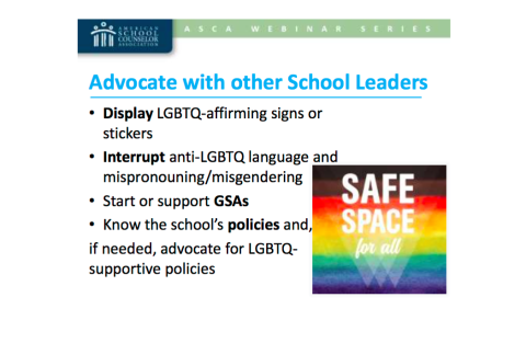 ASCA Advocates For LGBTQ Inclusive Leaders